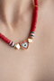 Heliophilia Silver Collar Multicolor KL-0873 con Colgante de Corazón